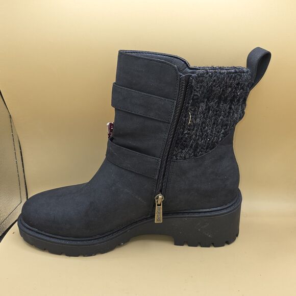 Muk Luks Boot Womens Finley FaithFaux-Fur Lined Women’s Black Sz. 8.5 - Picture 3 of 12